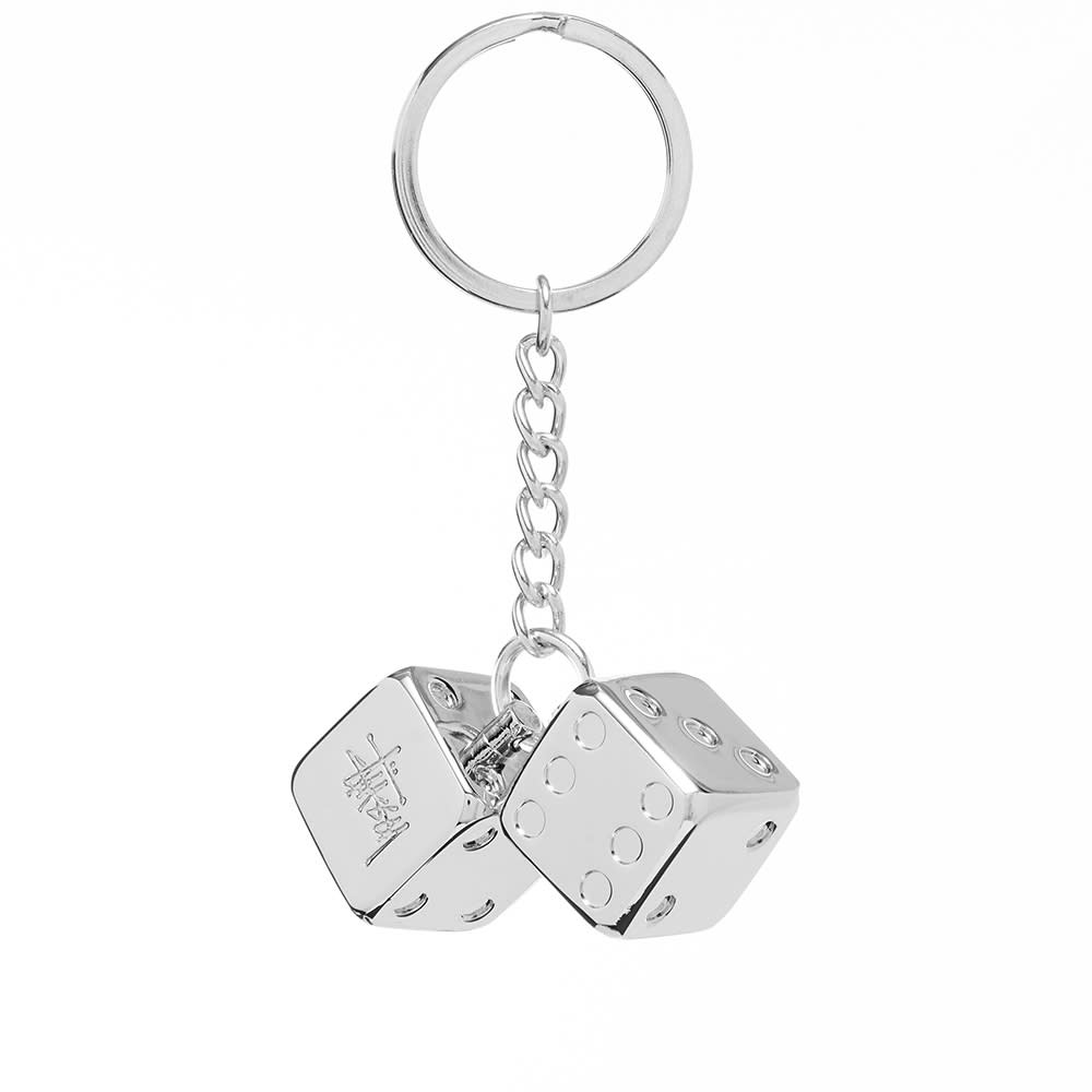 Stussy Metal Dice Keychain (SILVER) - 7749hk