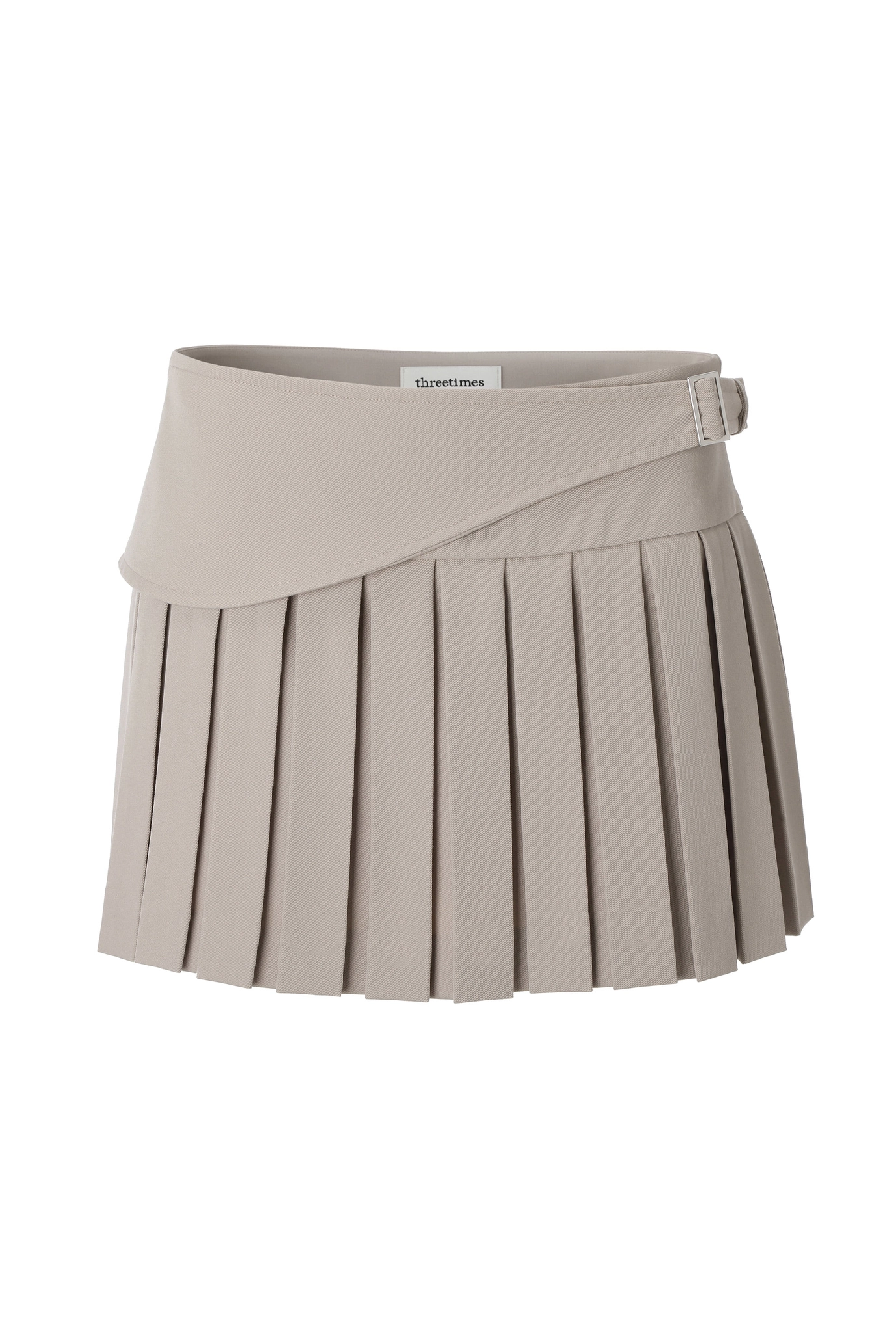 THREETIMES Tidy Pleats Skirt - scorpione